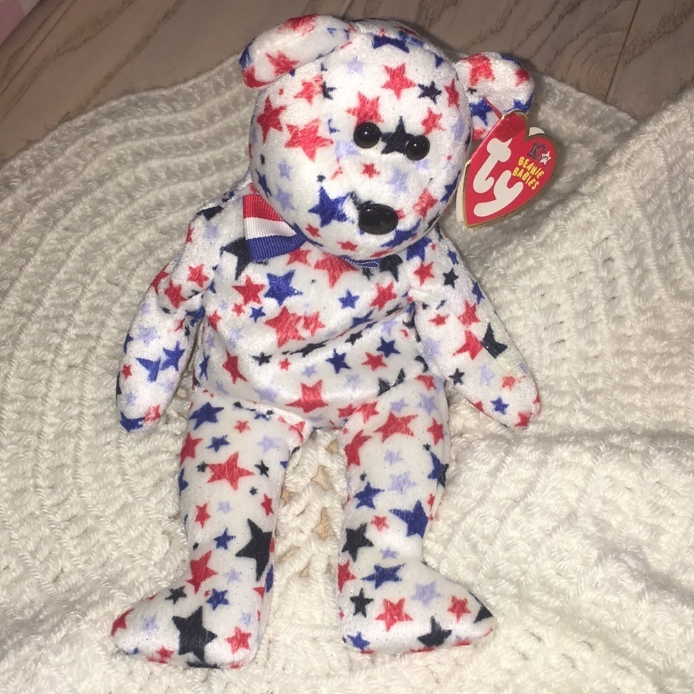 Ty America Red White & Blue Bear 2002